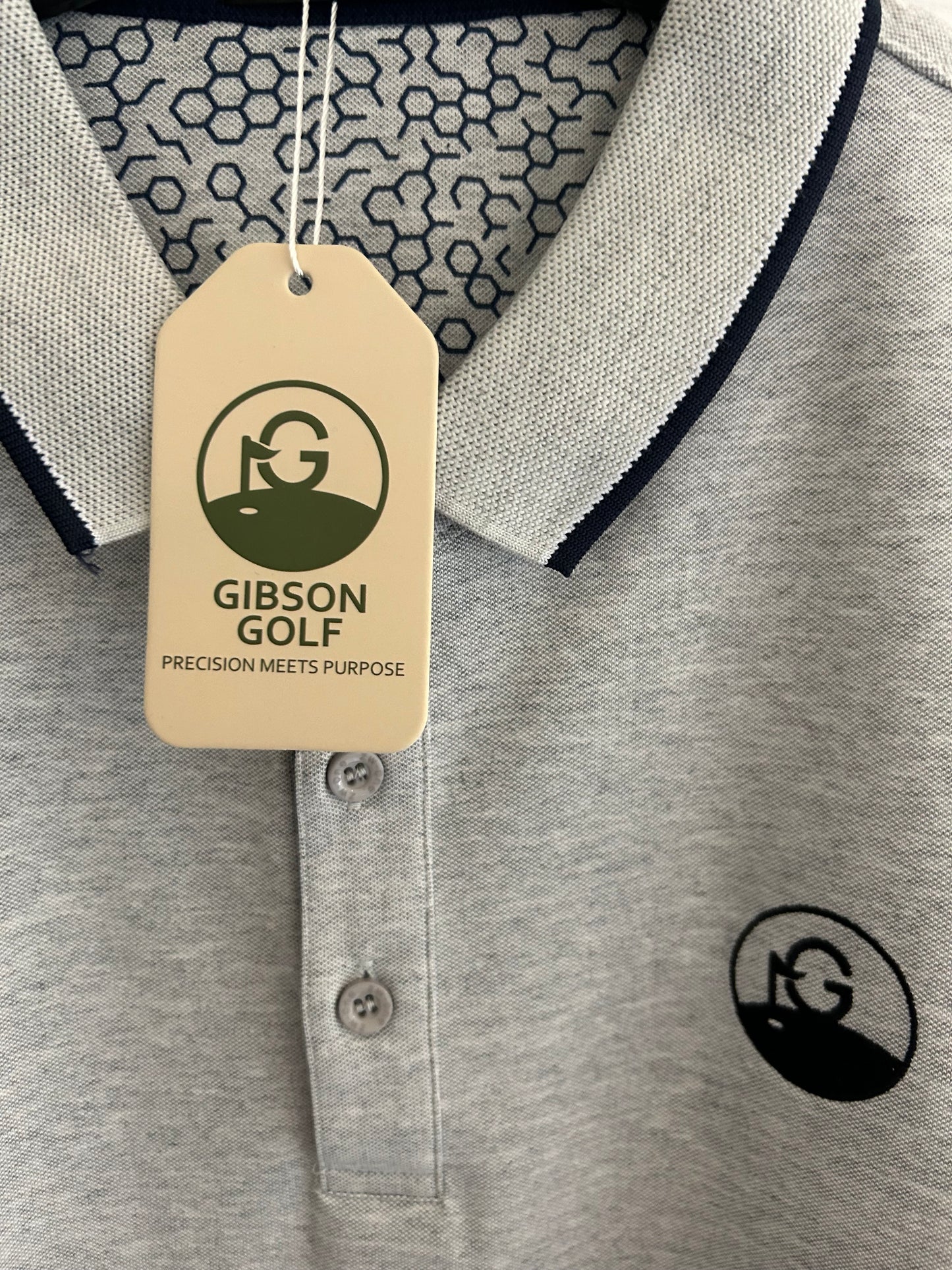 Classic Collection Polo - Gibson Golf - Grey / Black