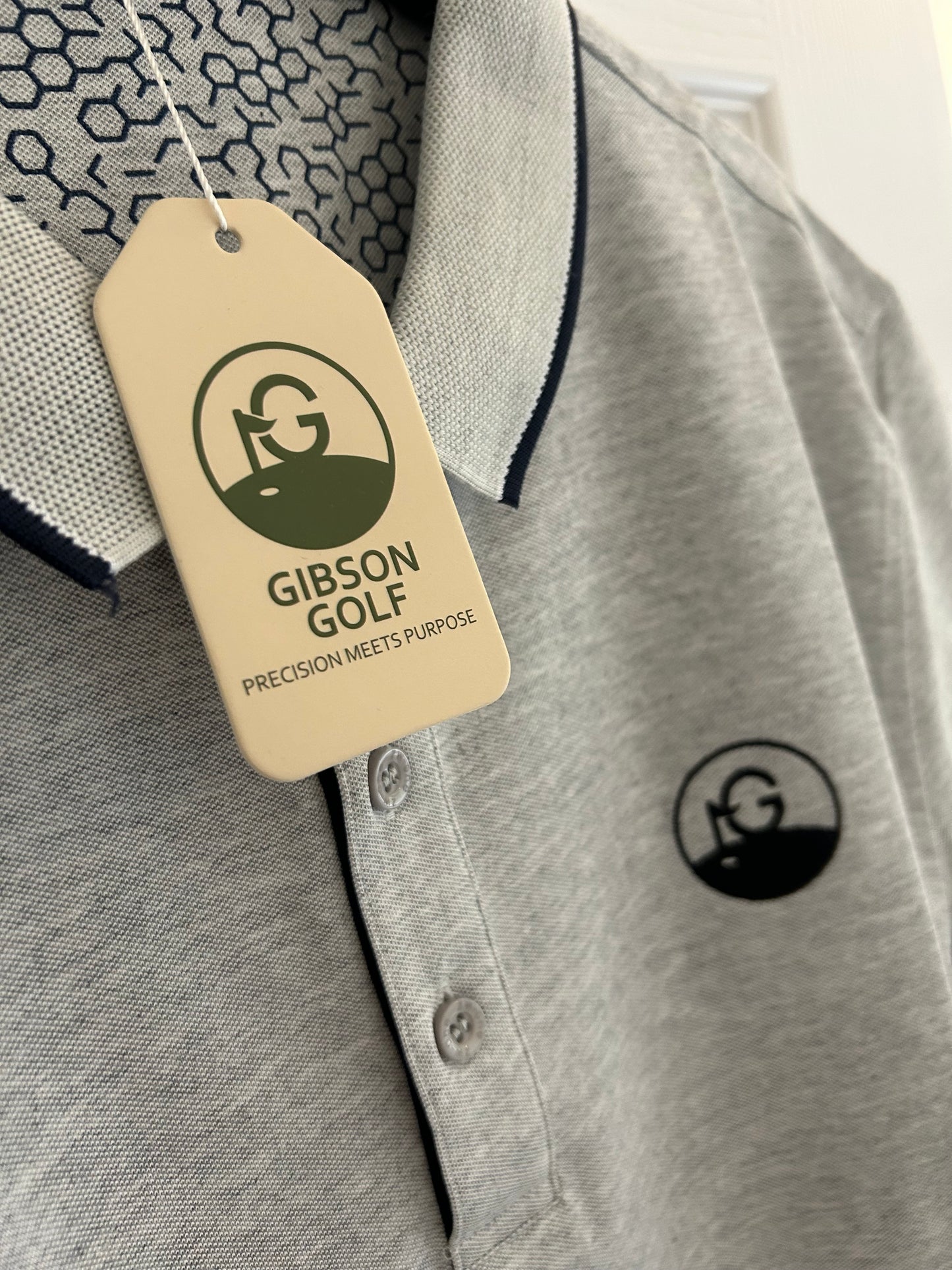 Classic Collection Polo - Gibson Golf - Grey / Black