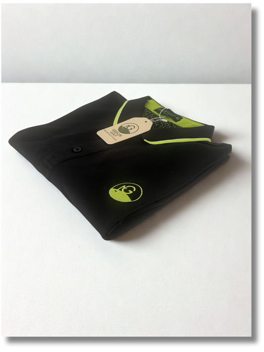Gibson Golf Signature Polo - Black / Yellow