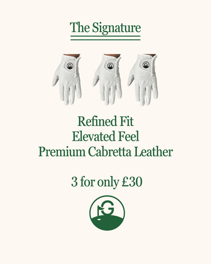 Gibson Golf Signature White Cabretta Golf Glove