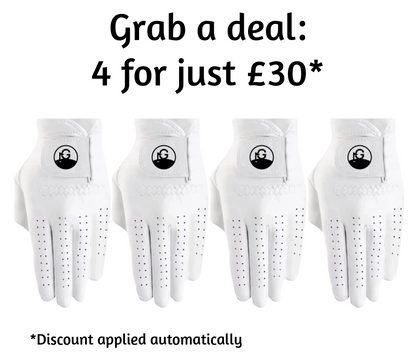 Gibson Golf White Cabretta Golf Glove - The First Cut